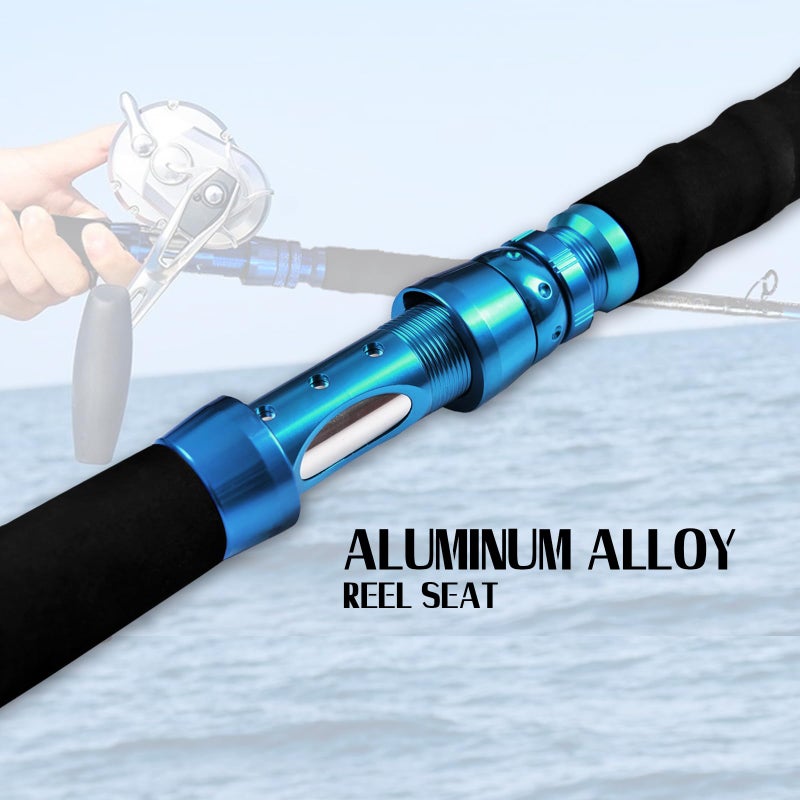 Fiblink Saltwater Graphite Jig Jigging Casting Fishing Rod Deep Sea Jig Cast Pole (6-Feet, Medium Heavy, 50-80lbs) - Image 4